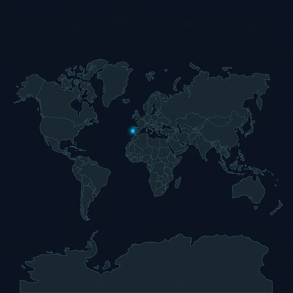 Mapa mundial ilustrativo da presença internacional da Metavil